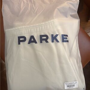 NWT PARKE Boxer Sweatpants in Oat | Size Medium | NEW